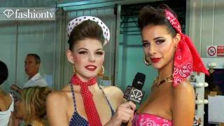 Pin-Up Stars Backstage - Milan Fashion Week Spring 2012 MFW | FashionTV - FTV