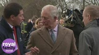 Prince Charles Gives Update on His Father as He Visits Flooded South Yorkshire Town