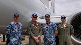 2023 Australian International Airshow Boeing E-7A Wedgetail Crew Interview.