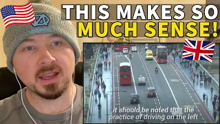 American Reacts to Why Do The British Drive on The Left?