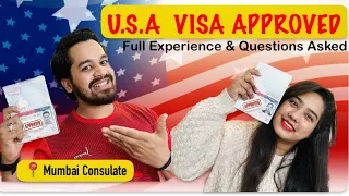 My US Visa Interview Experience | Questions asked | Visa Approved F1, J1, Etc | Mumbai Consulate📍