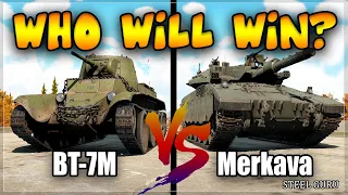 BT-7M Vs Merkava Mk.3D - WHO WILL WIN? (War Thunder)