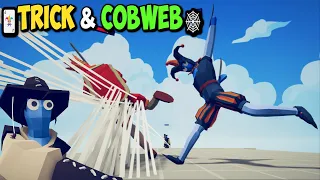 🃏TRICK & COBWEB🕸️! Spider Mage and Jester vs 1x Unit - Totally Accurate Battle Simulator TABS