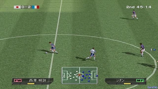 Winning Eleven 5 PS2 - France VS Japan Gameplay - Japanese Commentary (1080p 60FPS)