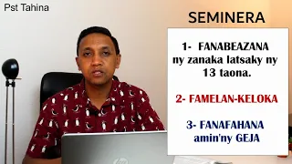 Marka 16: 15 - Seminera (Fanabezana - Famelankeloka - Fanafahana)