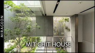 Mini-Courtyards Bring Nature Inside This Tropical House | Mit Chit House