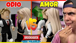 Del Odio al Amor | Odio vs Amor Pelicula de Brookhaven Roblox !!