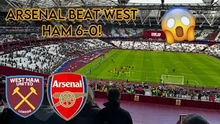 ARSENAL WIN 6-0 AGAINST WEST HAM!! (MATCHDAY vlog!)