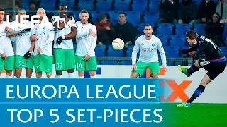 Top five 2015/16 UEFA Europa League set-piece goals