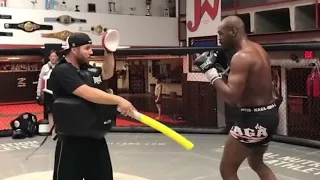 Jon Jones training boxing (2018-2023)