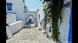 Тунис на НИВЕ/LADA NIVA URBAN, первое знакомство. город Сиди-бу-Саид. Приключения в Тунисе.