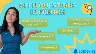 🎬 Open questions in French! 🇫🇷