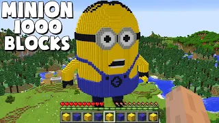 You can SPAWN MINIONS - MINION OF 1000 BLOCKS in Minecraft ? INCREDIBLY HUGE MOBS !