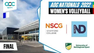 NSCG [WM] vs. Notre Dame [YH] - Womens Volleyball F | AOC Nationals Championships