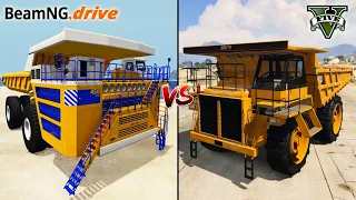 BEAMNG.DRIVE DUMP TRUCK VS GTA 5 DUMP TRUCK - WHICH IS BEST?