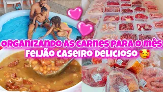 2 DIAS COM A GENTE 💖| FEIJÃO CASEIRO DELICIOSO 💖| COMO ORGANIZO AS CARNES PARA O MÊS 💖| ALINE BAIANA