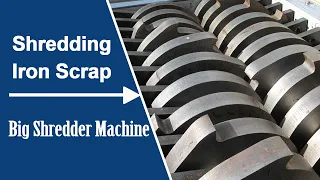 Shredding Iron Scraps | This Shredder Machine is A Little Big