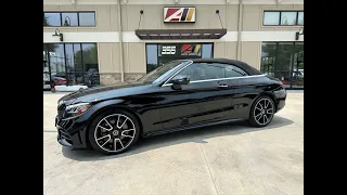 2020 Mercedes-Benz C300 Cabriolet in Black over Bahia Brown Leather Interior// SOLD!!