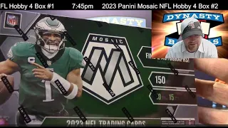 2023 Mosaic Football Card 4 Box Partial Case Break #1   Sports Cards