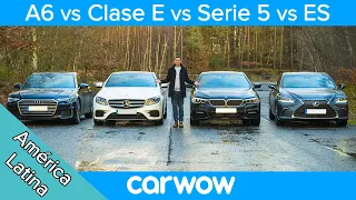 Audi A6 vs BMW Serie 5 vs Mercedes Clase E vs Lexus ES - ¿Cuál es el mejor?