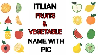 Italain Fruits & Vegetable  name // Name of Fruit in italian   // la Frutta