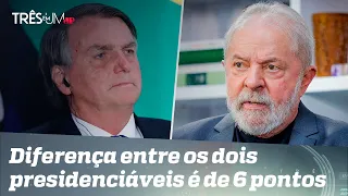 Bolsonaro aproxima-se de Lula no 1º turno, segundo pesquisa