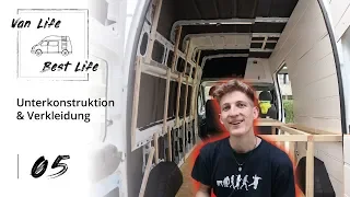 05 | Unterkonstruktion & Vekleidung - Wohnmobil Campervan Selbstausbau - Van Life Best Life