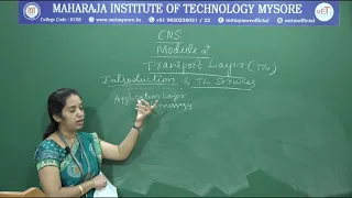 Introduction to Transport Layer | V Semester | CSE | Module 02 | CNS | Session 01