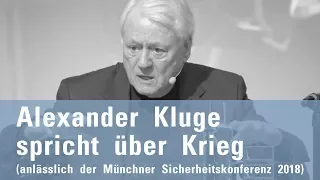 Alexander Kluge spricht über Krieg