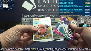 2019 Panini Donruss Optic Baseball Hobby 12 Box Case Break #4