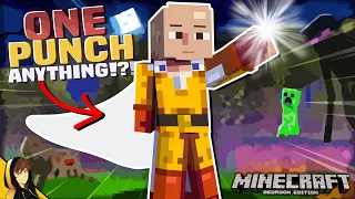Becoming One Punch Man in BEDROCK EDITION with no MODS!?!