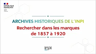 INPI - Recherche de marques historiques
