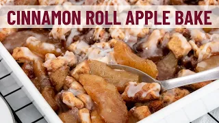 Easy Cinnamon Roll Apple Bake