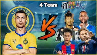 Al Nasr Ronaldo 🆚 Team Neymar💪(SFC-FCB-PSG-ALH)
