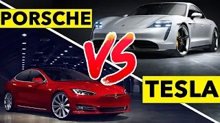 Tesla Model S Versus Porsche Taycan