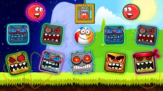 Red Ball 4 Vs Ball Friend - Dual Fusion Hills Vs Moon Bosses Vs All Level Bosses with Red Ball