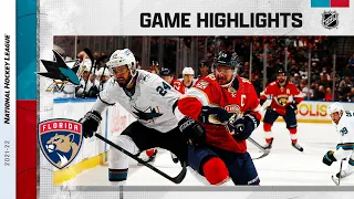 Sharks @ Panthers 1/29/22 | NHL Highlights