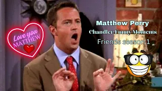 Matthew Perry Chandler Funny Moments, Friends season 1  #matthewperry #viral #chandler #friends