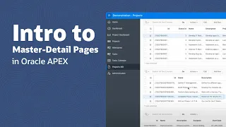 Intro to Master-Detail Pages in Oracle APEX