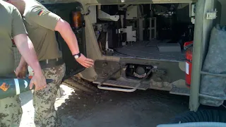 Loading the German PzH 2000 155mm Self-Propelled Howitzer