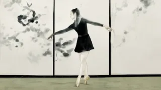 Kaiber AI Video Generator Ex.01: Girl Dancing Ballet in the Style of a Chinese Ink Painting (11 sec)