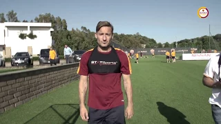 L'ultimo allenamento di Francesco Totti con la Roma