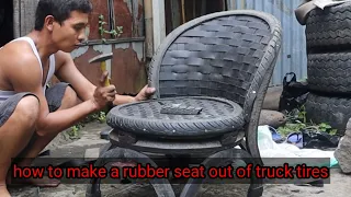 making a rubber seat out of truck tires