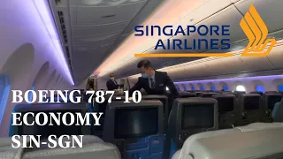 TRIP REPORT | Singapore Airlines Boeing 787-10 | Singapore Changi - Ho Chi Minh City | Economy Class