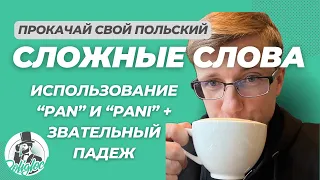 Вежливые формы обращения в польском языке || Pan, Pani + звательный падеж