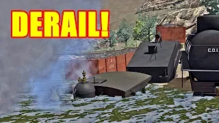 Steam locomotive derailment! ⚠️