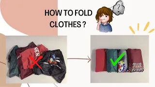 How to fold clothes| Pouch folding method 💡