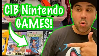 Live Yard Sale Pick Ups: Complete Nintendo Games Discovered in Estate Sale!