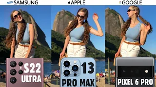 Samsung Galaxy S22 Ultra vs iPhone 13 Pro Max vs Google Pixel 6 Pro Camera Test