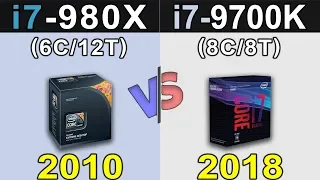 i7-980X (4.3GHz) Vs. i7-9700K | 1080p and 1440p | New Games Benchmarks